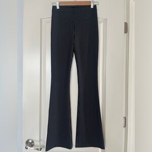 Pinstripe bootcut/ flare pull on pants
